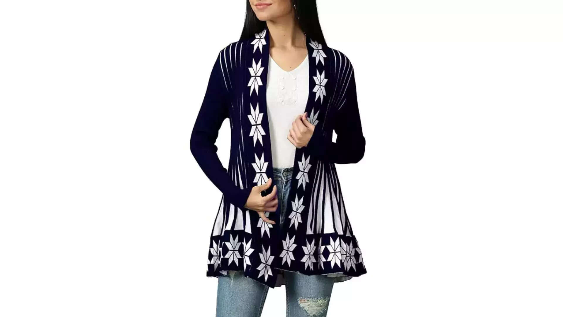 ICW Womens Knitted Stretchable Cardigan