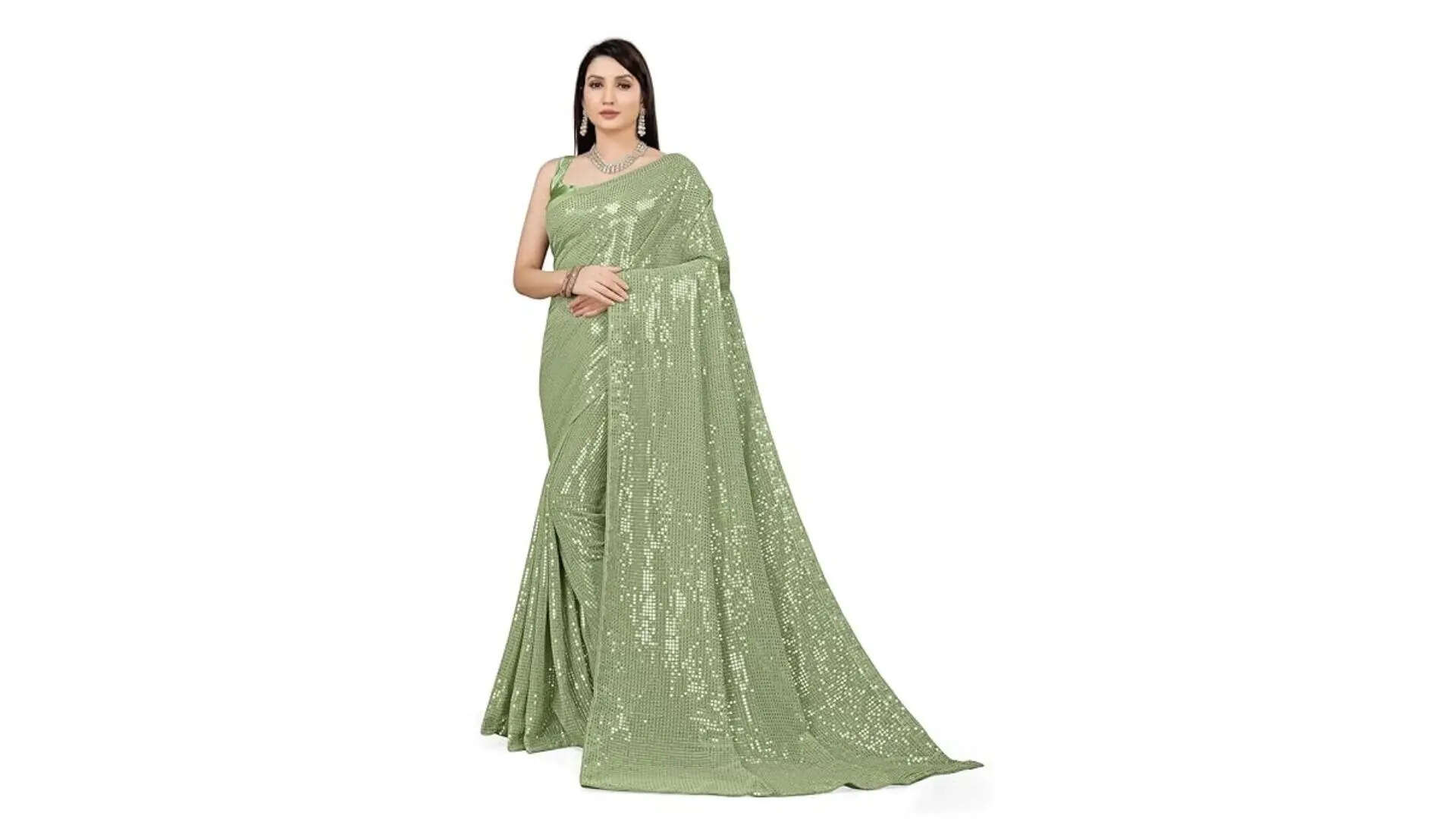 Sparkling star Full Sequence Saree