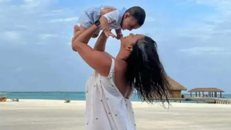 Neha Dhupia pens an emotional note as her son Guriq turns one