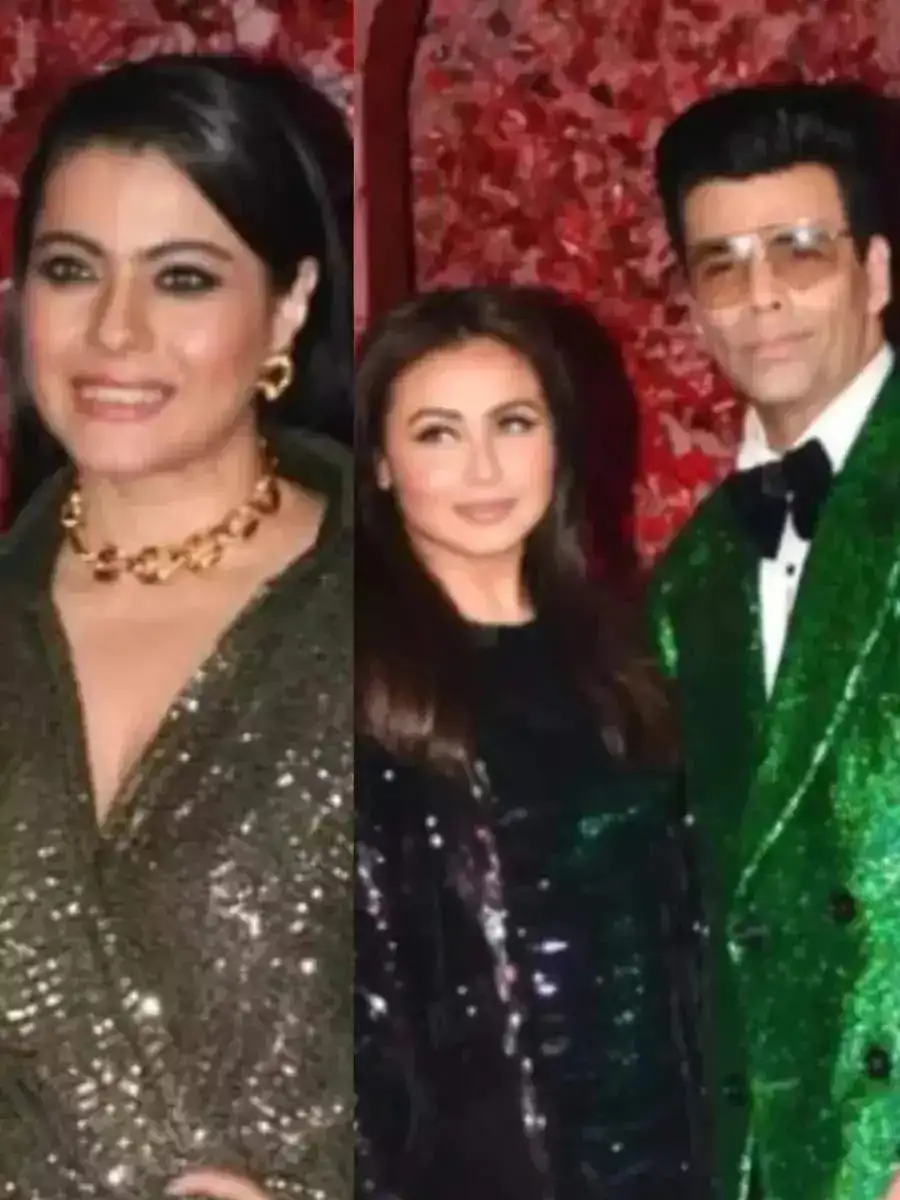 karan johar with kajol and rani.