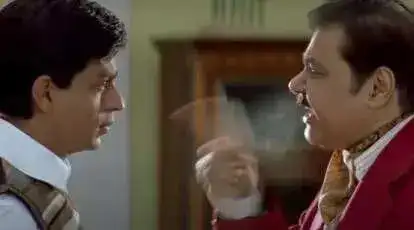 Satish Shah and Shah Rukh Khan in Main Hoon Na