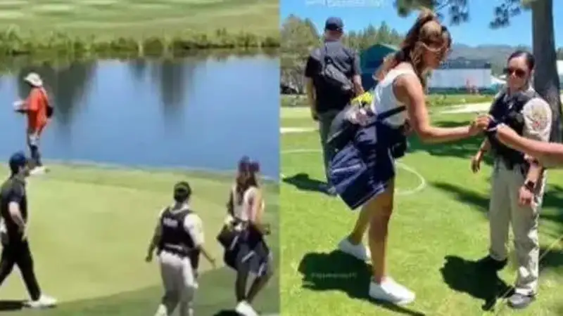 Priyanka Chopra cheers for husband Nick Jonas as he plays golf, signs autographs for fans