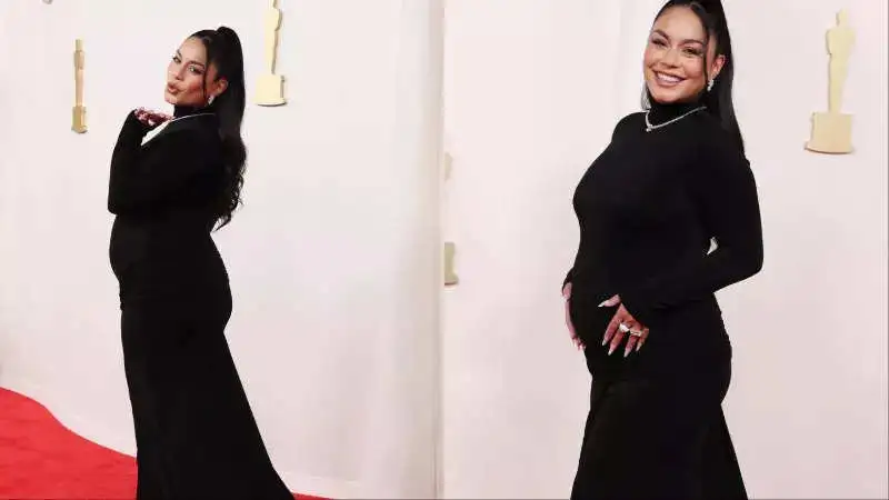 Actor-singer Vanessa Hudgens is pregnant! Flaunts baby bump at Oscars 2024 red carpet