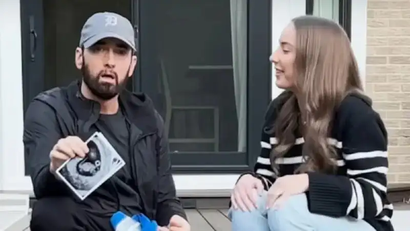 Eminem announces daughter Hailie's pregnancy in 'Temporary' music video. Watch