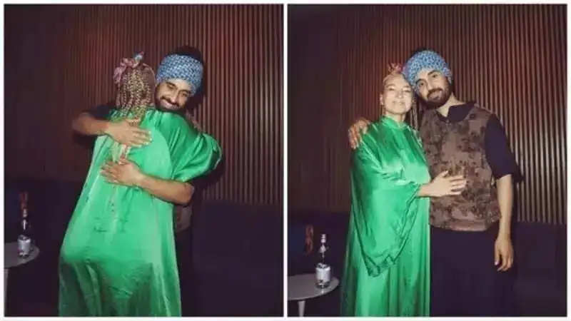 Diljit Dosanjh hugs Sia, posts about her ‘happy vibe’ on social media. See pics