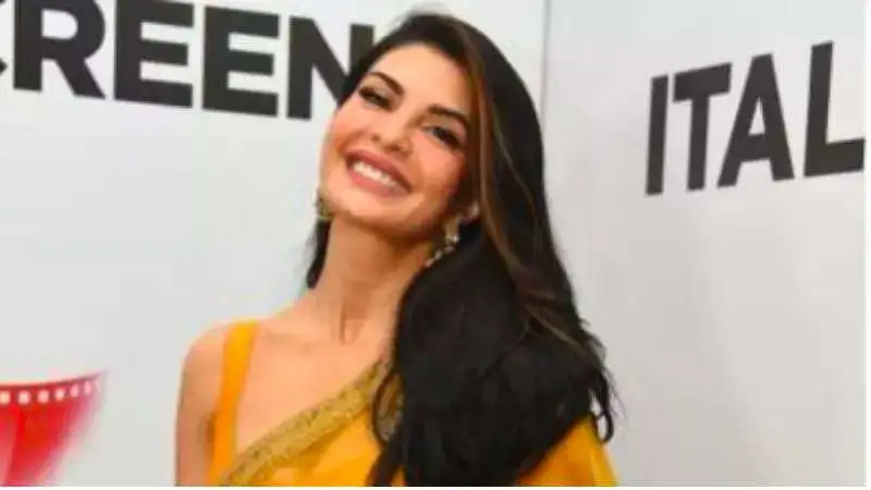 Jacqueline Fernandez made a rare appearance post interim release in a yellow saree