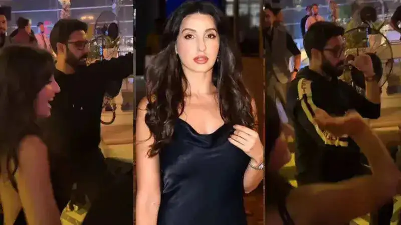 Abhishek Bachchan and Nora Fatehi set the dance floor on fire with 'Kajra Re'