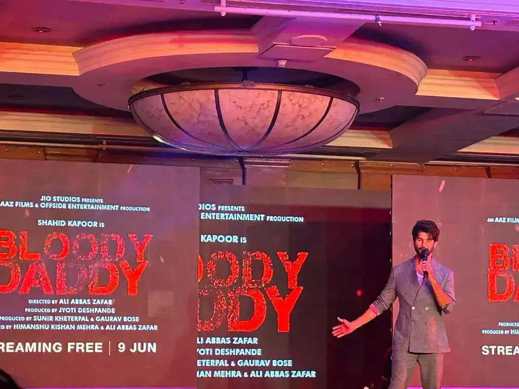 Shahid Kapoor at the trailer launch of Bloody Daddy