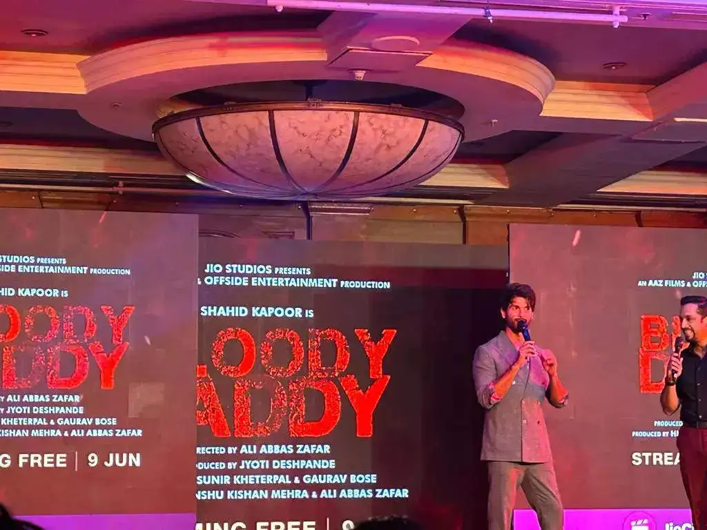 Shahid Kapoor at the trailer launch of Bloody Daddy