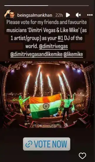 Salman Khan supports Dimitri Vegas & Like Mike