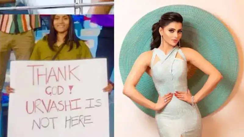 Fan brings banner reading ‘Thank God Urvashi is not here’ to Gujarat vs Delhi match, actress asks ‘why’