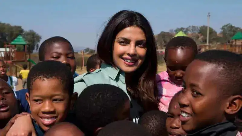 "I am really feeling on the edge" says Priyanka Chopra who visits Kenya, a country in crisis