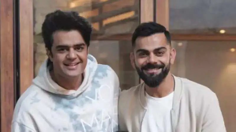 Maniesh Paul posts a photo of his son meeting Virat Kohli