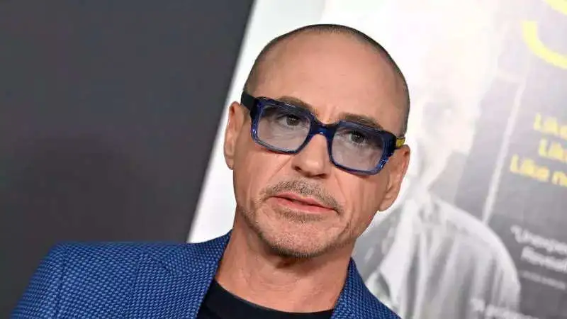 Robert Downey Jr. new bald look hair stylists were his kids