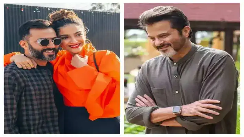 Anand Ahuja & Anil Kapoor distribute sweets on Sonam and baby Kapoor-Ahuja’s homecoming!