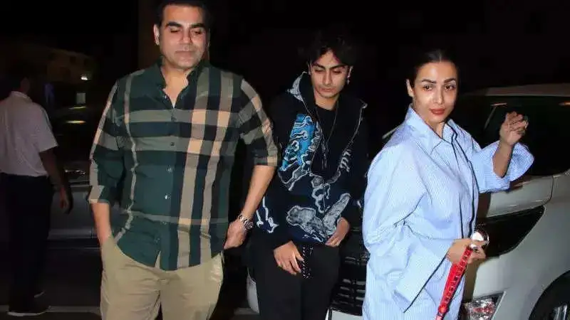 Malaika Arora and Arbaaz Khan spotted dropping their son, Arhaan at the Airport together