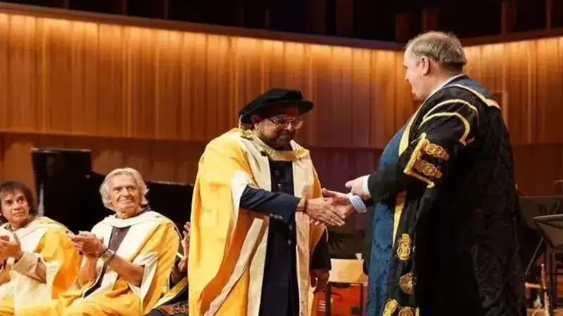 Renowned musician-singer Shankar Mahadevan receives Honorary Doctorate from Birmingham City University