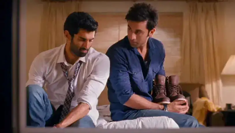 Ranbir as Bunny, Aditya Roy Kapur as Avi.