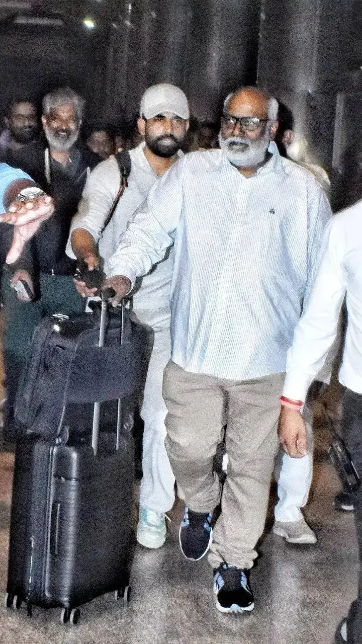 Rajamouli, Karthikeya and Keeravani