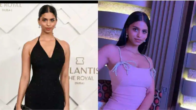 Suhana Khan stuns in black and pink outfits as she shares pictures from Dubai with Gauri Khan, Shanaya Kapoor