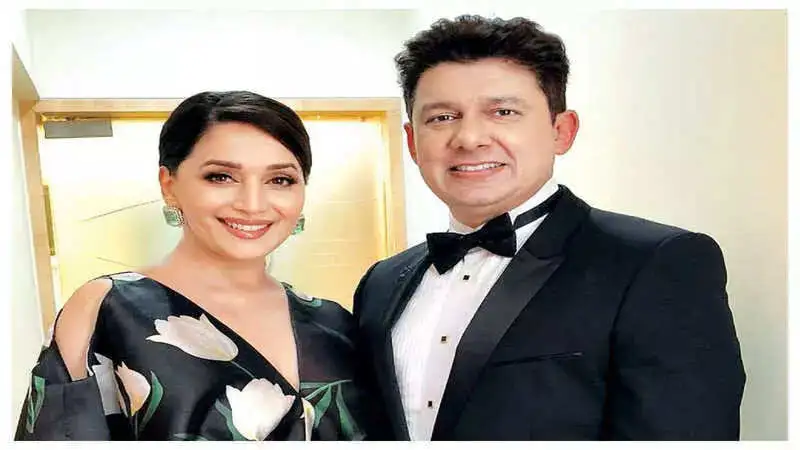 Madhuri Dixit’s partner Dr Shriram Nene shares picture with sister to wish her on Bhai Dooj