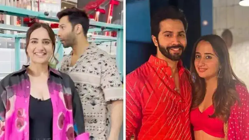 Varun Dhawan confuses Kusha Kapila with Natasha Dalal in viral Video, wife's reaction is priceless. Watch!