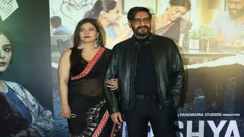 Kajol and Ajay Devgn papped at the ‘Drishyam 2’ screening, twinning in black