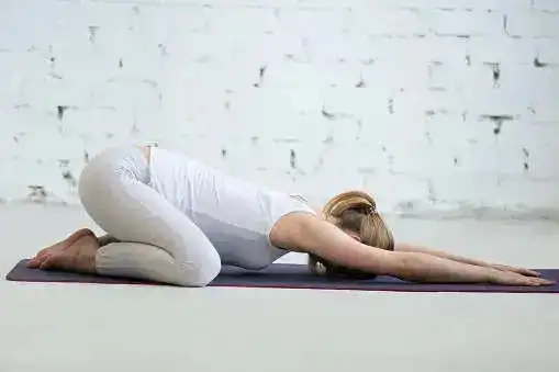 child's yoga pose.