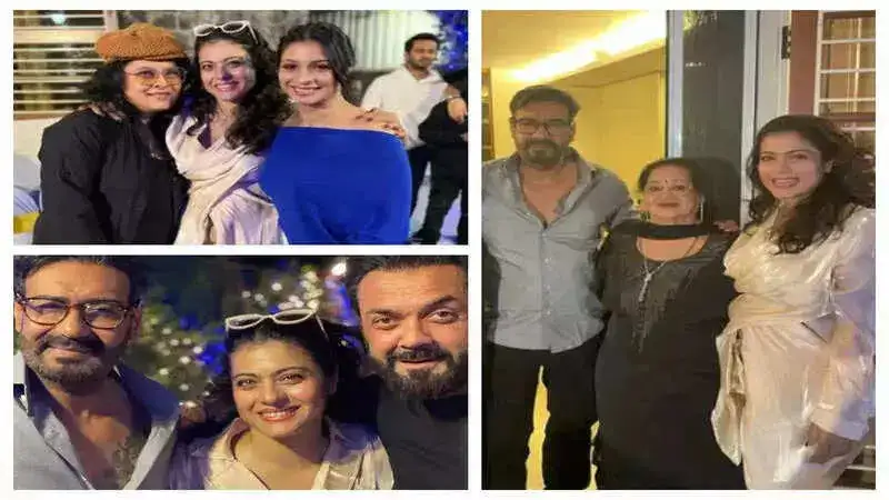 Kajol posts recap of 2022 with Ajay Devgn, Tanishaa Mukerji and Bobby Deol. See pics