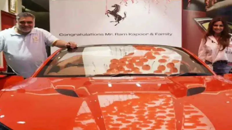 Ram Kapoor and wife Gautami bought a red luxurious Ferrari Portofino worth Rs. 35 crores