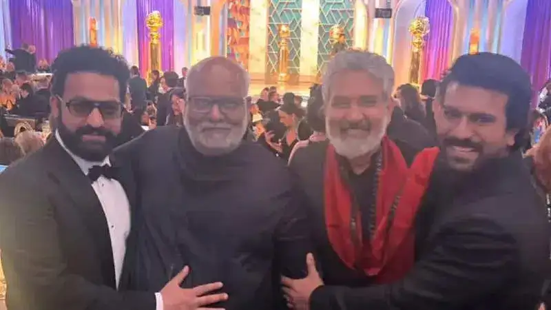 Ram Charan Jr NTR M M Keeravani SS Rajamouli