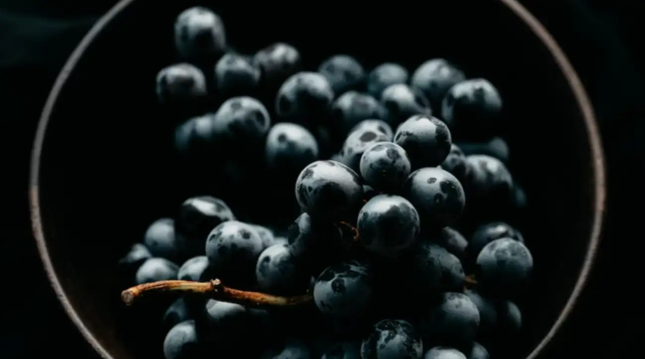 Black grapes