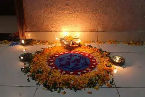 floral rangoli