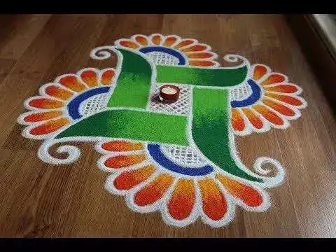 swastik rangoli