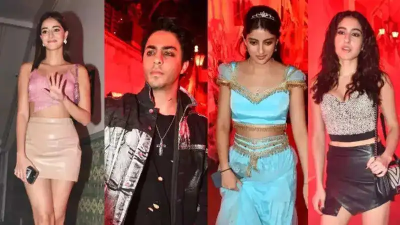 Aryan Khan, Ananya Panday and Sara Ali Khan play dress up for Orhan Awatramani's Halloween party