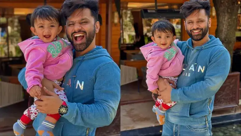 Singer Rahul Vaidya shares video of daughter Navya taking her first steps