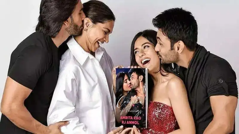 Deepika Padukone and Ranveer Singh unveil Amrita Rao and RJ Anmol’s new book, “Couple Of Things”