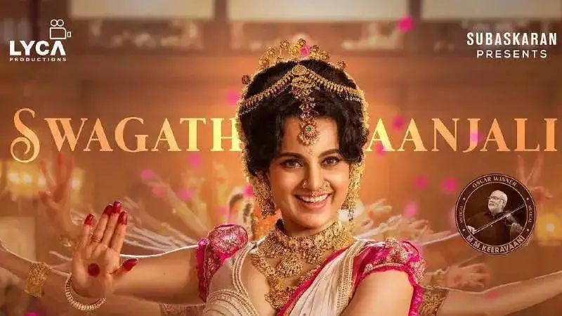 Kangana Ranaut turns Bharatnatyam dancer in 'Chandramukhi 2's song 'Swagathaanjali.' Watch now