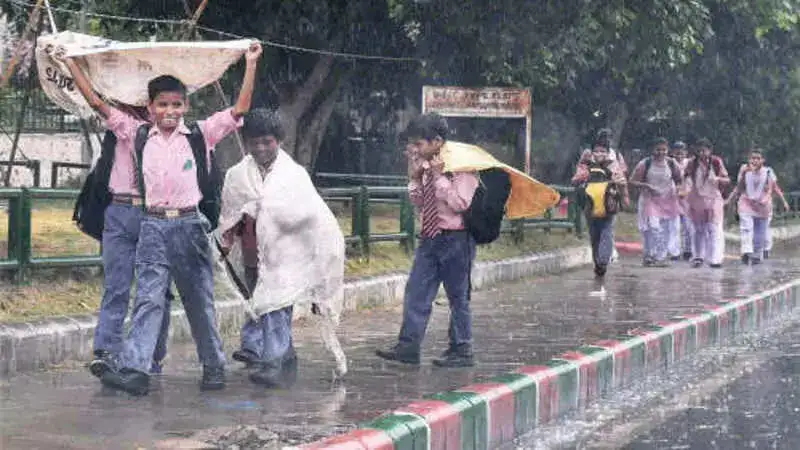 How to protect kids from catching cold when they get drenched in rains