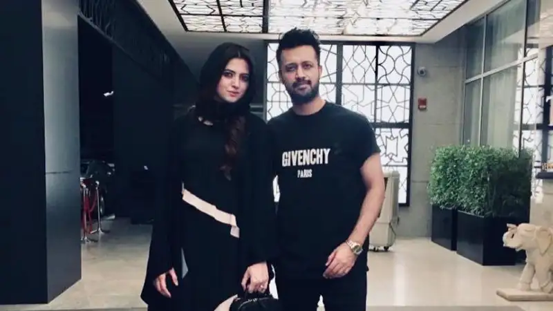 Atif Aslam and his wife reveal their baby girl in a lovely first peek