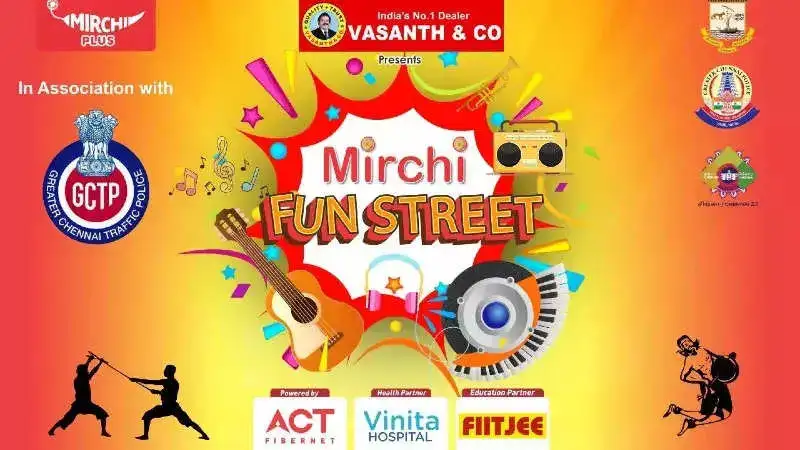 Catch RJ Joe and other prominent Chennaites at the first ever Fun Street at  Velachery inner ring road