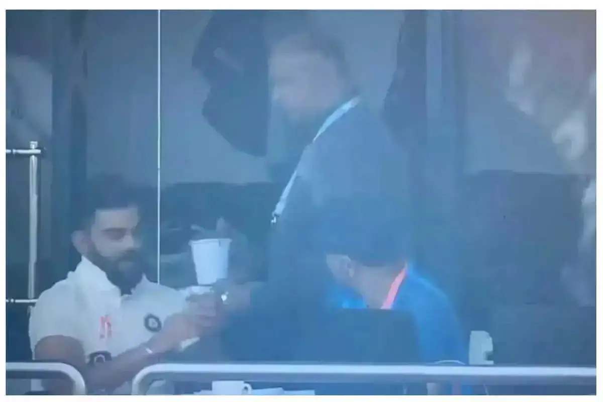 virat kohli reaction to meal