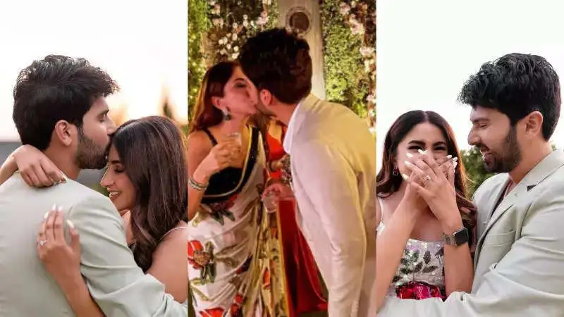 Singer Armaan Malik & his beau Aashna Shroff are officially engaged, seal the deal with a kiss! Pictures inside