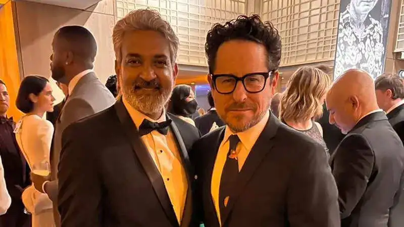 SS Rajamouli meets Mission Impossible director JJ Abrams at Governors Awards in Los Angeles