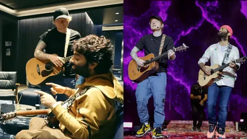 “An honour joining Arijit Singh on stage”, says Ed Sheeran; check it out