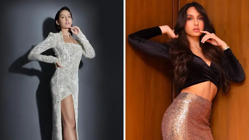 Nora Fatehi inspired shimmery outfits that will make you party ready