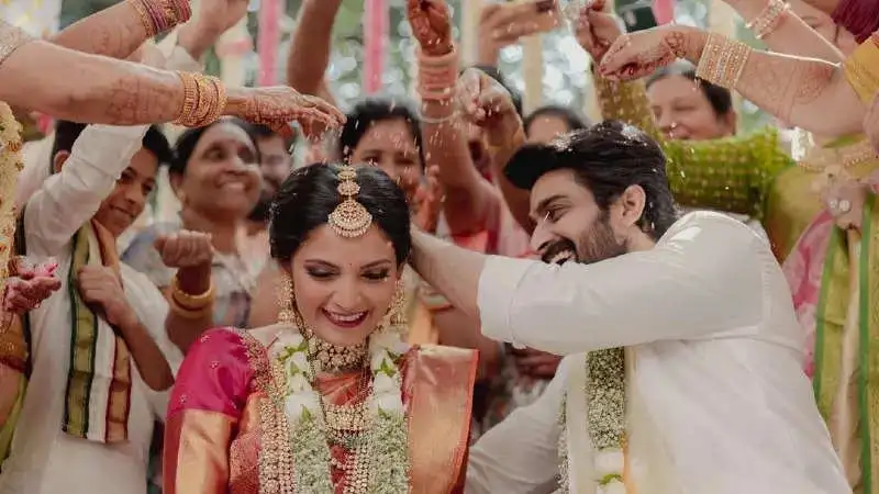 Naga Shaurya introduces his bride Anusha Shetty with a lovely photo from the wedding