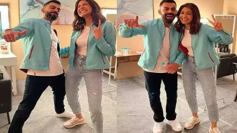 Anushka Sharma twins with husband Virat Kohli!