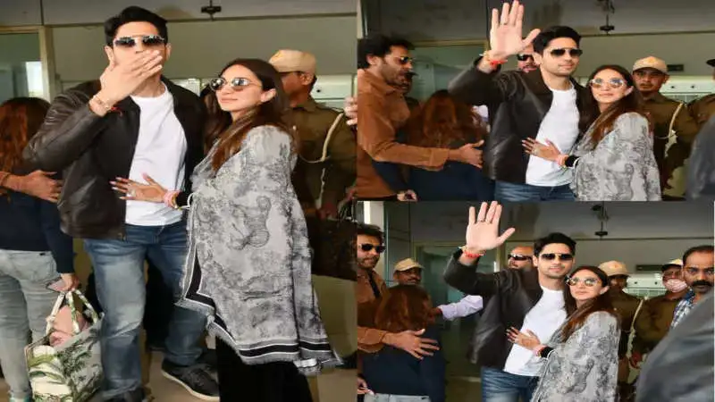 Sidharth Malhotra and Kiara Advani make their first public appearance!