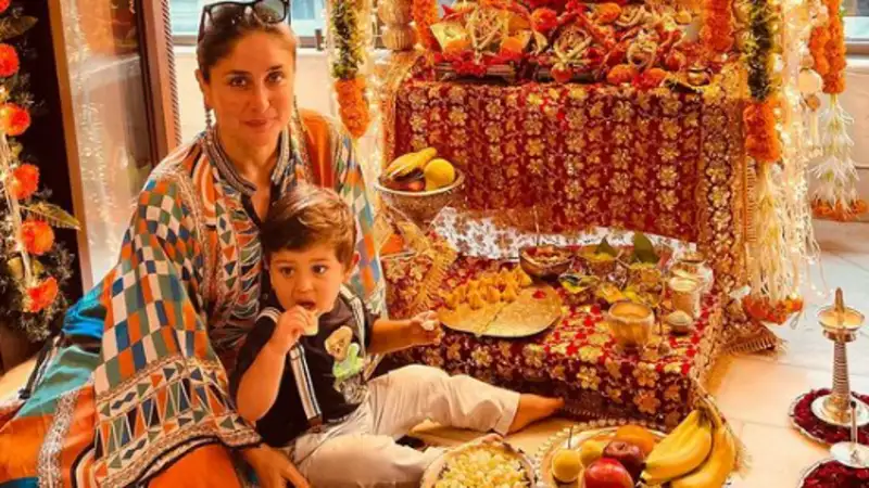 The Kapoor Khandaan celebrates Ganesh Chaturthi in style as Karisma and Kareena post pictures